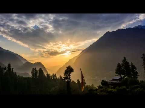 Himalayan mountain sunset Time Lapse 4K