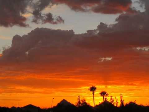 Time-Lapse: Tucson Arizona Sunset Aug 8, 2010