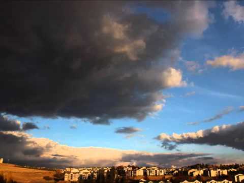 Sunset clouds timelapse