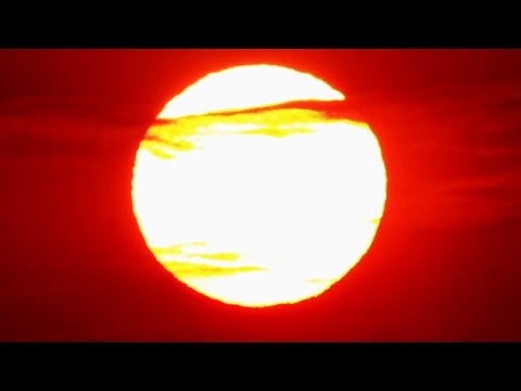 Dramatic Red Sky Sunrise Time Lapse – Royalty Free HD Stock Video Footage.