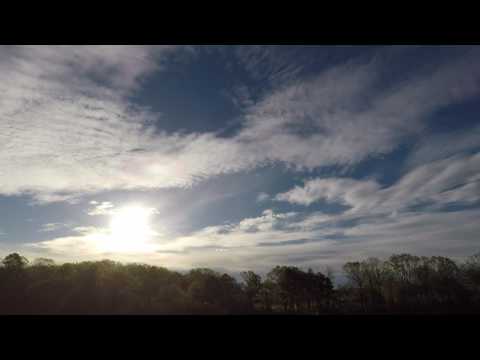 Time lapse sunrise and moon rise  April 2017