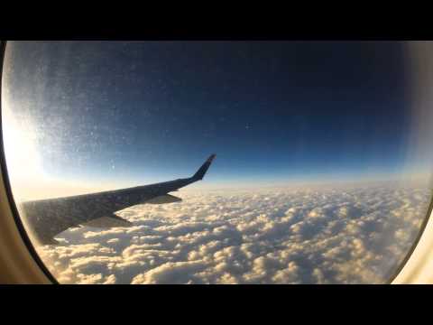 Airplane Sunset Timelapse