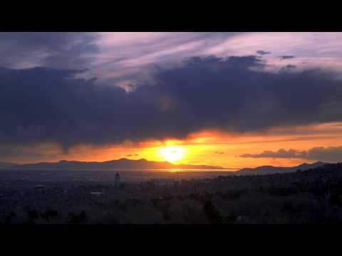 Time Lapse Sunset HD Video 1080p Footage Views of Setting Sun Going Down over a City and Coastline