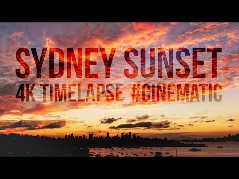 Sydney Sunset Timelapse in 4K – #Cinematic Matjoez