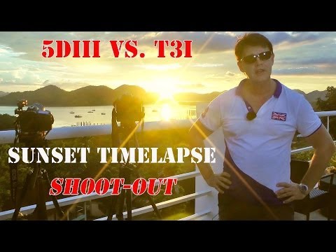 Canon 5DIII vs.600d Sunset Timelapse Shootout