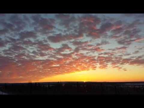 Time lapse of final 2013 Inuvik sunrise & sunset