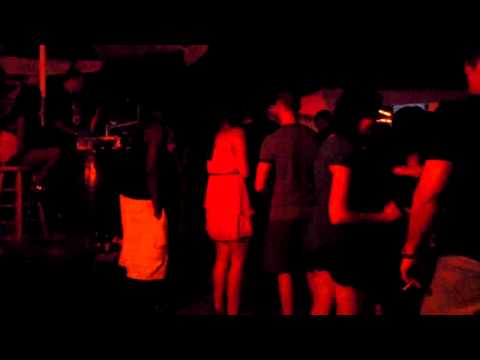 Dancing at Moomba Beach Bar, Aruba (Sunday Night)