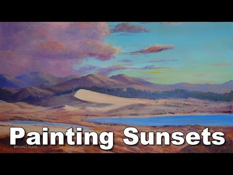 how to paint sunsets in acrylic mangawhai time lapse painting classes