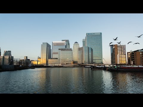 Sunrise at South Dock London Timelapse 4K