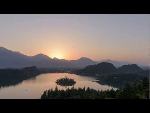 Sunrise above Lake Bled