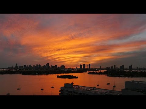 [4K] Biscayne Bay – Miami –  Sunset Time Lapse 2/16/16