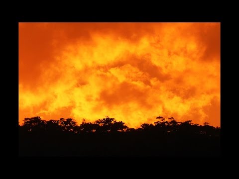 Time-lapse of Fiery Sunset Clouds, Mutare, Zimbabwe
