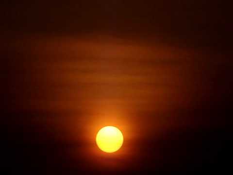 crimson rising sun – sunrise time lapse