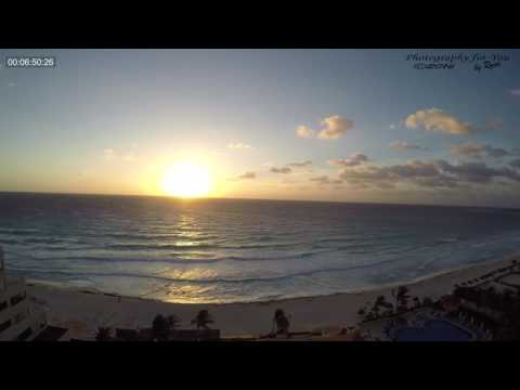 4k Sunrise Time Lapse Cancun Mexico 10/12/16