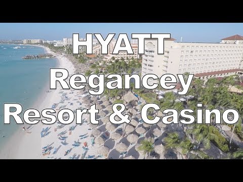 Quick walk through to beach of Hyatt Regency Aruba Resort & Casino