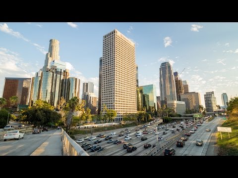 Downtown Los Angeles Sunset (Raw Timelapse Footage in 4K)