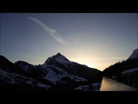Timelapse sunrise in the mountains