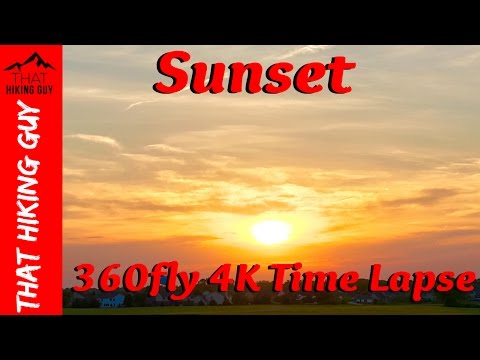 360 4K Sunset Time Lapse