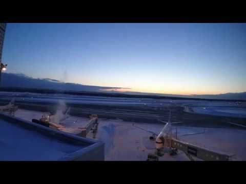 2018/01/29 Sunrise In New Chitose Airport (Time Lapse) Sony FDR-X3000R Action Cam
