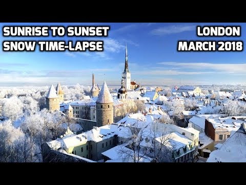 London Snow Storm ❄ Time Lapse Sunrise to Sunset March 2018 ‘Beast from the East’ Emma