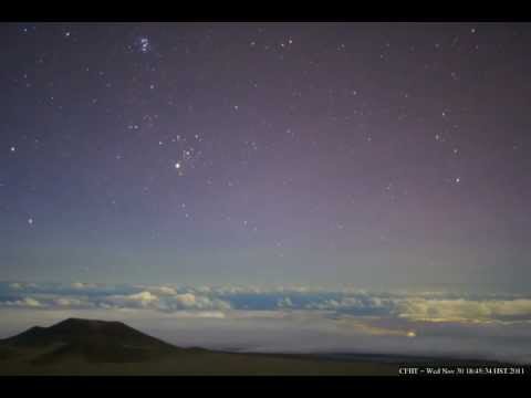 SKYVIEWS DECEMBER 1, 2011 OUR SOLAR SYSTEM TIME LAPSE OF SUNRISE TELESCOPE ABOVE THE CLOUDS