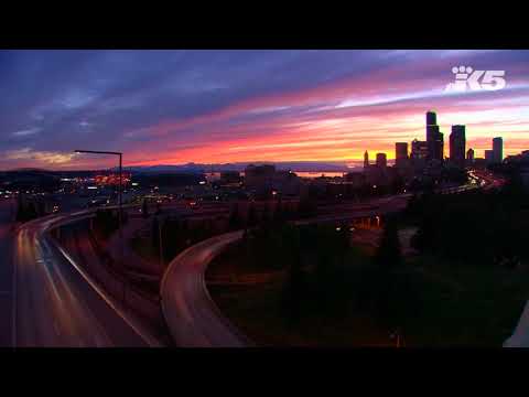 Timelapse: Stunning Seattle sunset