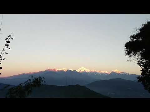 Timelapse: sunrise on Kanchenjungha from Hanuman Tok, Gangtok