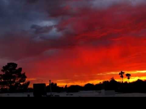 Tucson SunSets with Rain and Thunderstorm Time Lapse