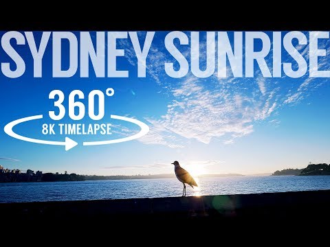 Sydney Sunrise 360 degree Virtual Reality Time-lapse | Insta360 Pro Test