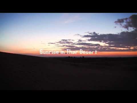 Time Lapse Sunrise in Thar desert Rajasthan India