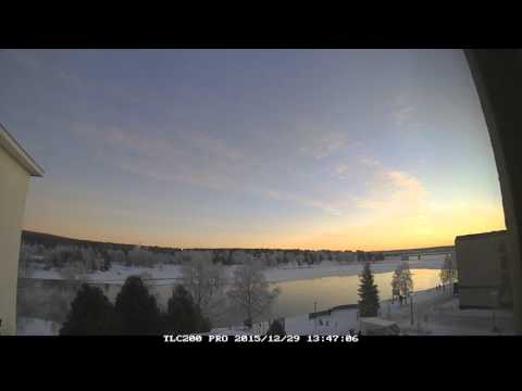 TIME LAPSE SUNRISE SUNSET ROVANIEMI FINLAND :  BINNO TLC PRO 200