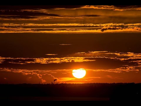 Watch a time-lapse video of a summer sunset over Bellingham Bay