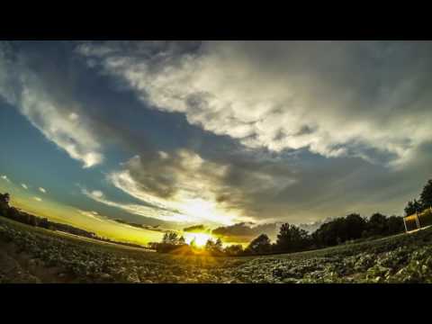 Clouds sun and sunsets, timelapse DJI Phantom 4 Drone video landscapes