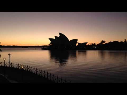 Sunrise Time-Lapse Video of Sydney Opera House & Carnival Spirit Cruise Ship