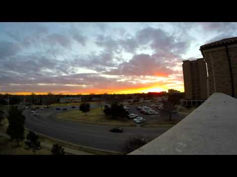 Lubbock Sunset Time Lapse at Rush Hour