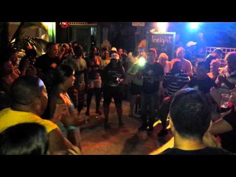 dance party at Sweet Peppers restaurant Aruba  2014 Caribbean Palm Village