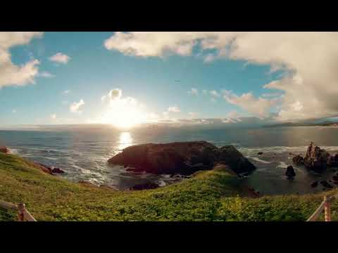 360° Oregon Coast sunset time-lapse at Yaquina Head