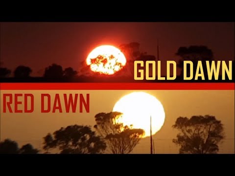Red Dawn Gold Dawn Sunrise Time Lapse