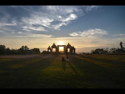 Timelapse Landscape sunrise until night Jogja Jate