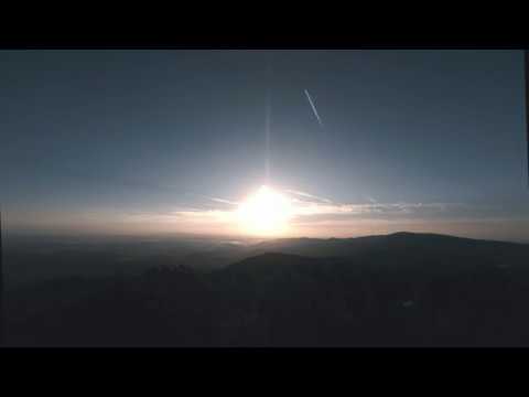 Sunset, night and beatiful sunrise GoPro timelapse at Galyatető