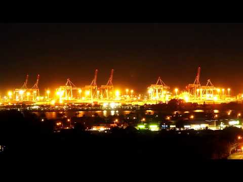Sunset Time Lapse Port of Tauranga Sept 12 2018