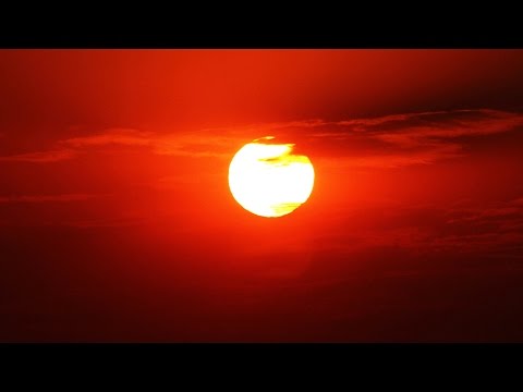 Red Sky Rising Sun Time Lapse – Royalty Free HD Stock Video Footage.
