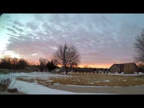 A Winter Sunrise Timelapse (GoPro Hero 4)