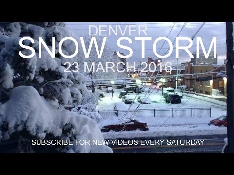 BIG snow storm time-lapse! Sunrise to Sunset