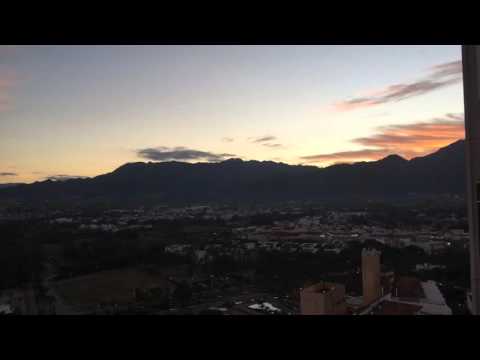 Night to day sunrise time lapse fast motion. Puerto Vallarta Mexico