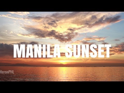 Manila Bay Sunset Time lapse (Philippines)