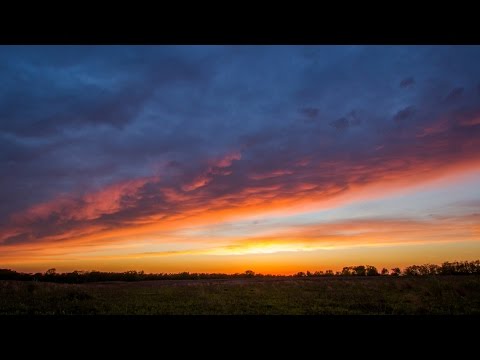4k Sunset Lapse over the Illinois Prairie