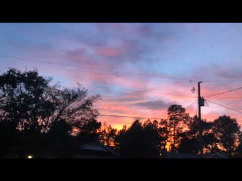 Sunset time Lapse day before hurricane Michael