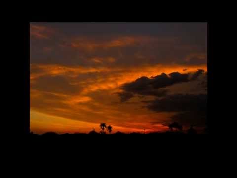 Timelapse sunsets Tucson Arizona including showers, thunderstorms, moving clouds