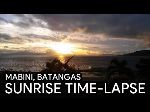 Time-lapse: Sunrise at Mabini, Batangas, Philippines